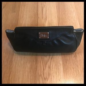 {Cole Haan} Black Leather Pebbled Clutch, 11” x 6”
